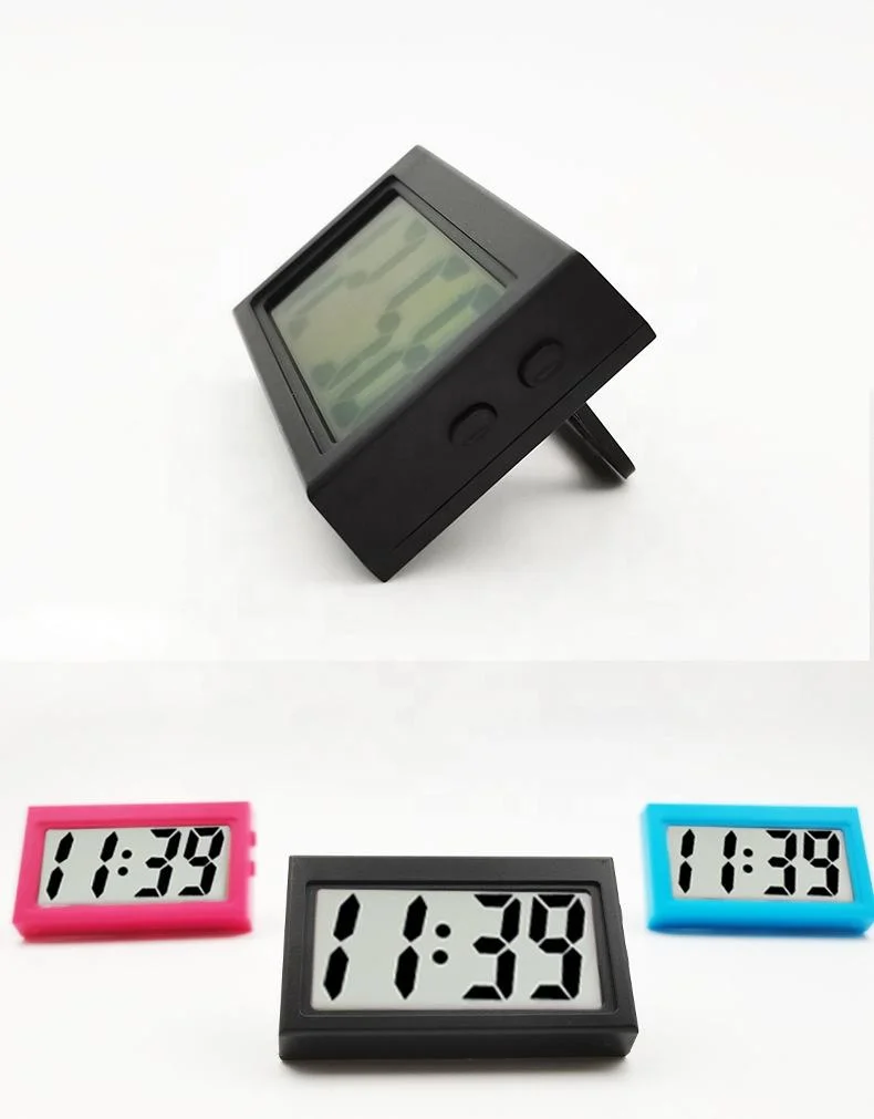 Portable Small 27mm Mini Unicorn Digital Car Clock for Kids and Gifting 423